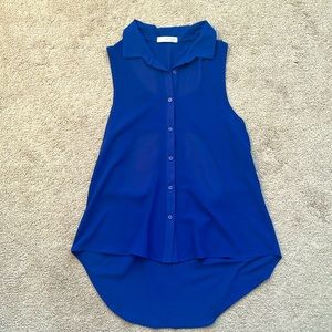 Cobalt blue blouse